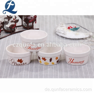 Großhandel Custom Small Ceramic Dishes Backgeschirr Set